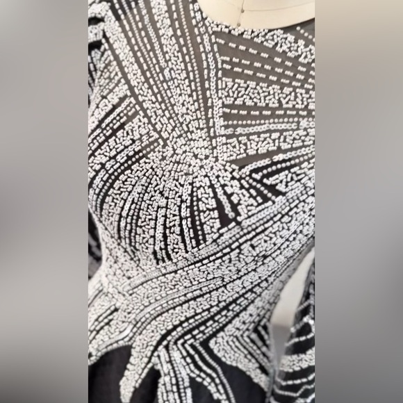 Black beaded gown - Picture 3 of 4